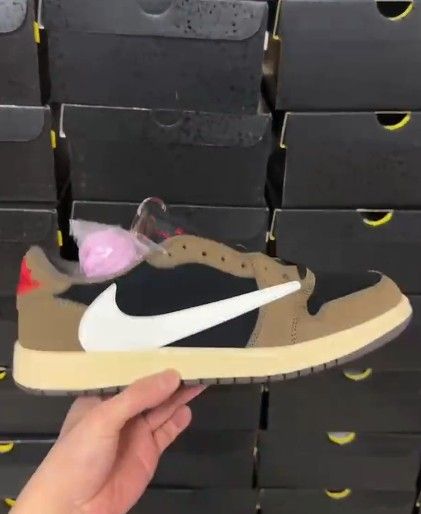 Brown hook shoes
