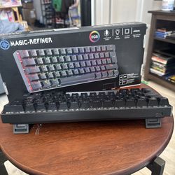 Keyboard Gaming Mechanical Led 62 Keys RGB Magic Refiner MK21 Illuminated Key