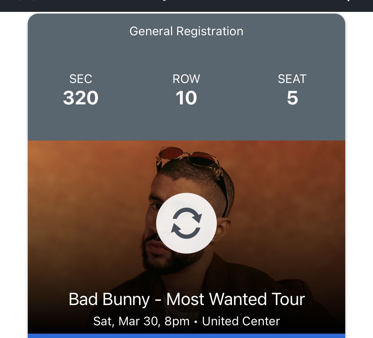 Bad Bunny Saturday Ticket Chicago 