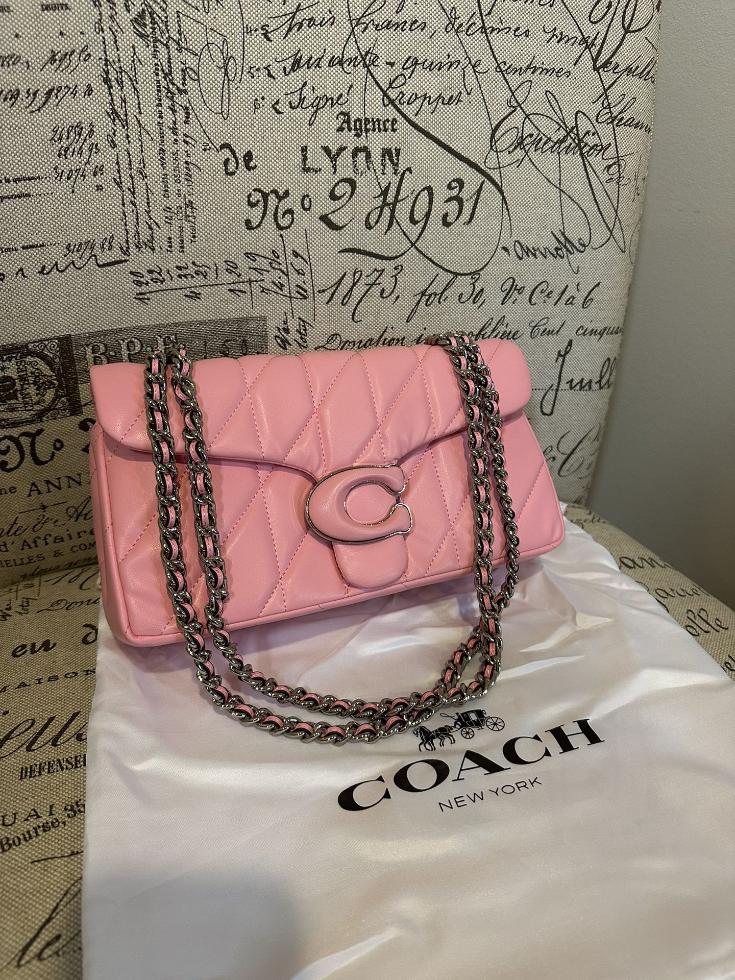 Coach Pillow Tabby With Quilting 26 Pink Shoulder Bag