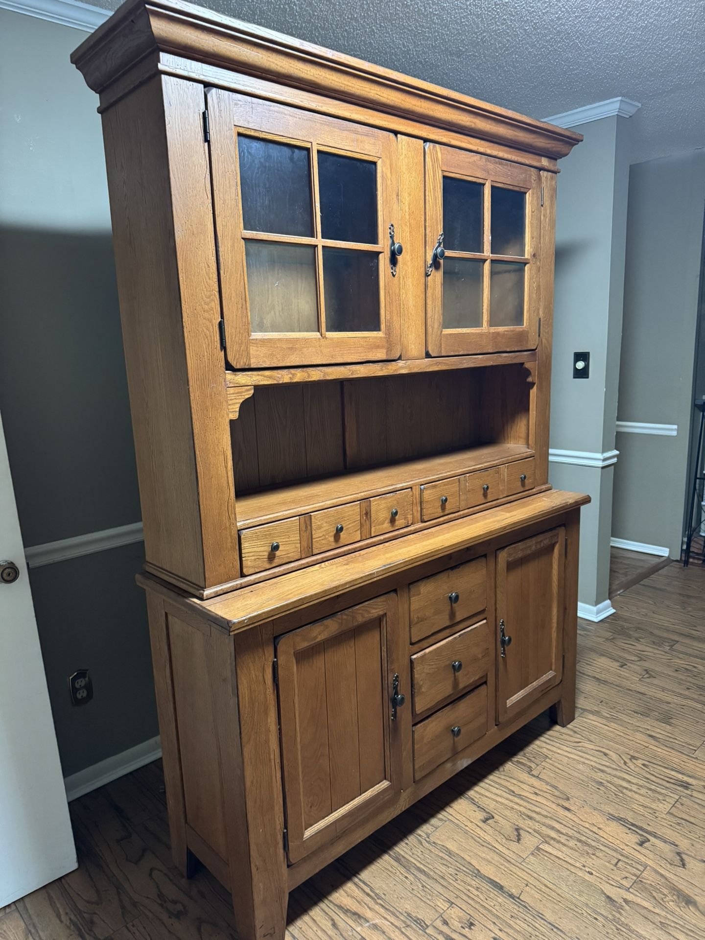 Beautiful Rustic Dining Hutch by Broyhill