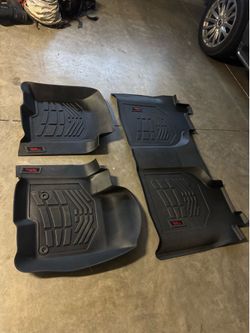Chevy Silverado and gmc sierra rough country floor mats