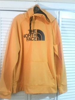 North Face mustard yellow hoodie Sz large