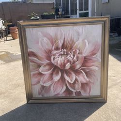 Framed Flower Painting