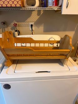 Handmade wood cradle