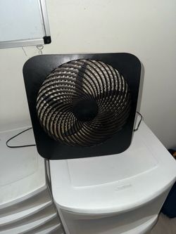 Black Square Table Fan
