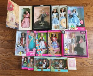 Lot of 15 Vintage 1990s/2000s Barbies in Original Boxes