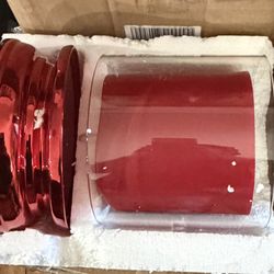 HomeWorx by Slatkin & Co. Red Everyday Candle Hurricane