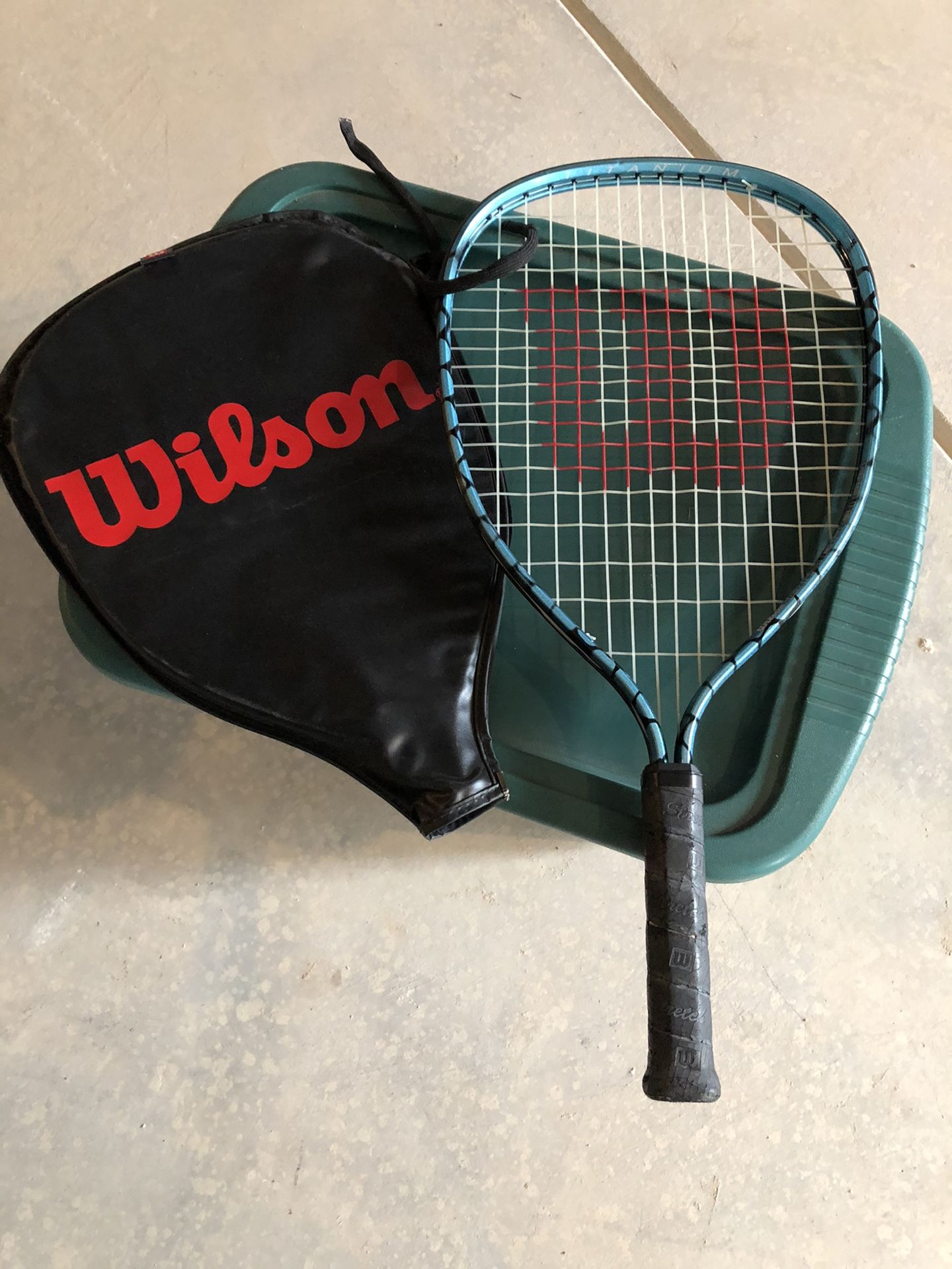 Racquet ball racquet.