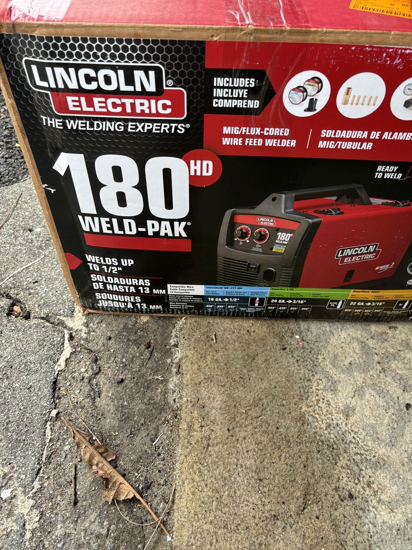 Welder 180hd Lincoln Electric NEW