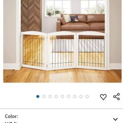 Extra Wide Dog gate (White, 3 Panels)