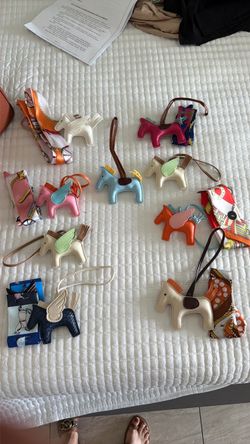 Hermes  Pony charm and  scarf ( read below)
