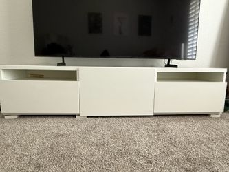 Tv Entertainment Stand (White)