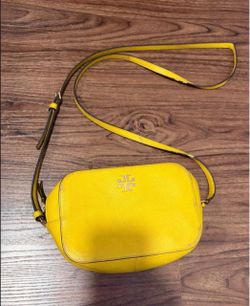 Tory Burch Yellow Leather Crossbody Bag