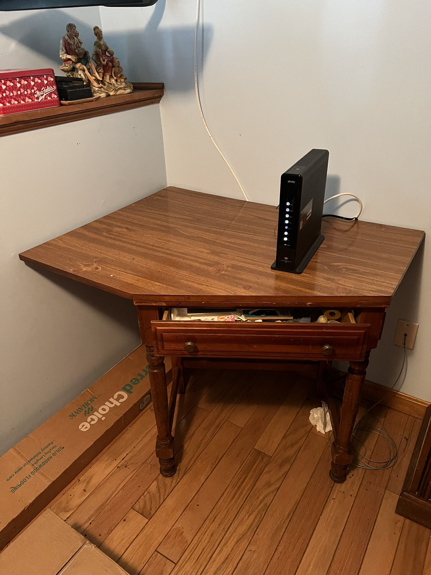 Wood Corner Desk