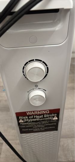 White Oil-Filled Radiator Space Heater