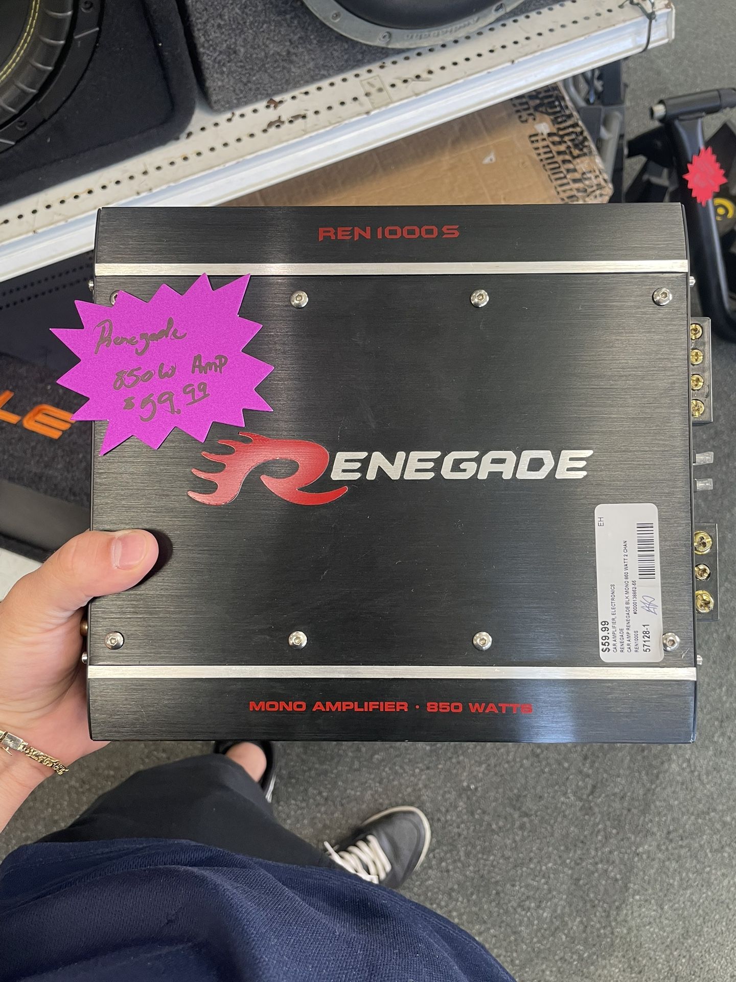 Renegade 850 Watt Monoblock Car Amp