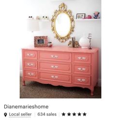 French Dresser Henry link Coral 