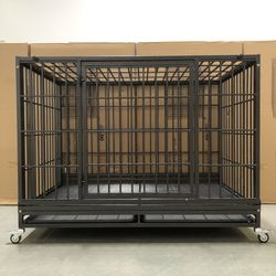 🔴Brand New XL Size dog kennel cage for large breed 🐕 all brand new in box flat any car can pick up easily👍🏻 47” wide 35” tall 29” deep