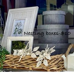 IKEA Fabric Nesting Boxes-Set Of 3