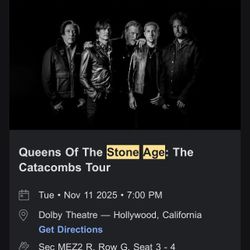 Queens Of The Stone Age Tickets