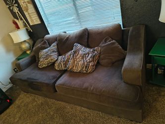 Big brown couch