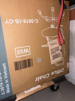 Office Chair in Box – Model C-3619-1B-GY