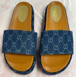 Gucci Blue Sandals