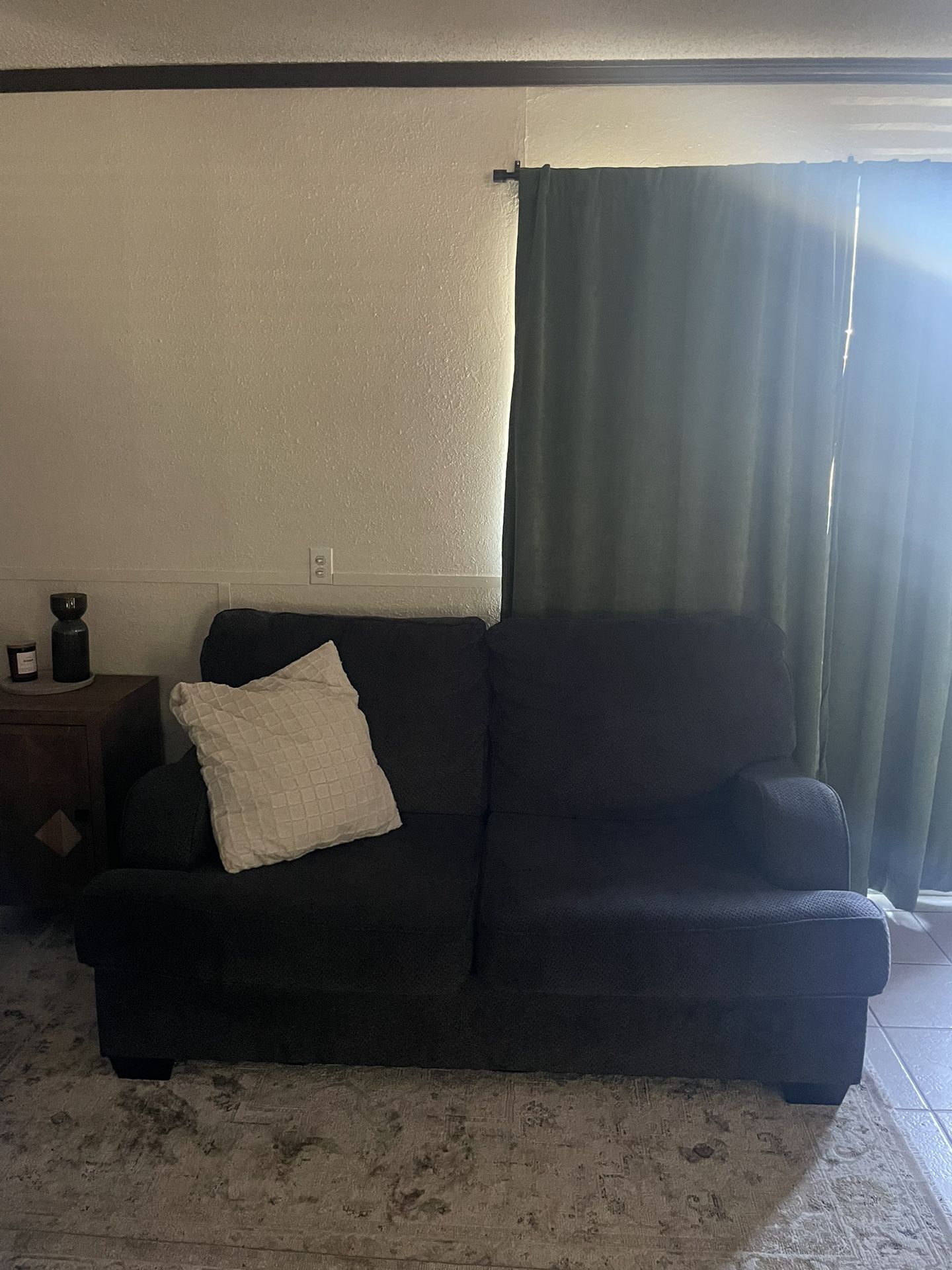 Dark Grey Small Couch in good condition 