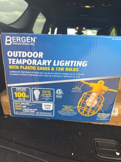 Bergen Industries 100ft Outdoor Temporary String Lights