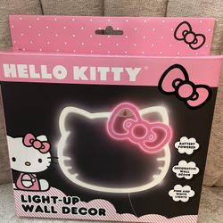 Hello Kitty Light Up Wall Decor Pink & White Lights