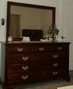 All Cherry Wood Bedroom Furniture Set