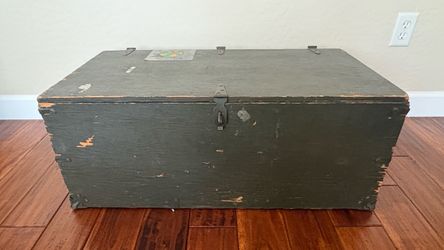 Antique Military Footlocker