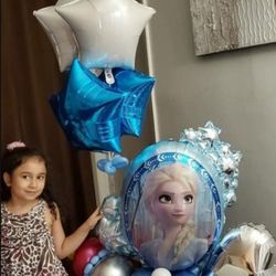FROZEM Balloons For Birthday, Arreglo De Globos Para Cumpleaños 