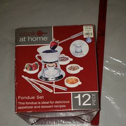 Cook At Home 12 Piece Fondue Set by Emsan From Linens&#039;N Things New


