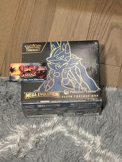 Pokemon center Mega evolution lucario ETB 1x, $300