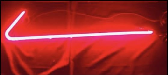 Neon sign repair tube Big Budweiser Bow Tie 40”x8” replacement tube only