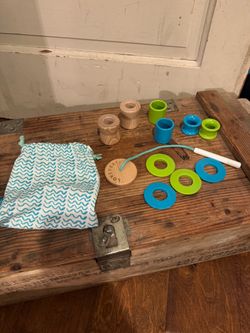 Lovevery Threadable Bead Kit & Bag.