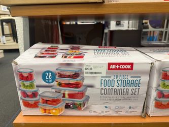 Art + Cook 20-Piece Food Storage Container Set – Clear
