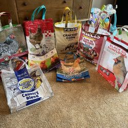 Recycled Farm Feed Bags Made Into Shopping Bags