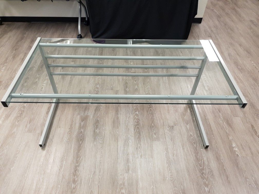 Glass Topped Desk