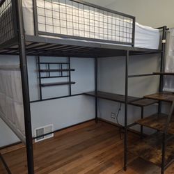 Full Size Loft Bed Frame 