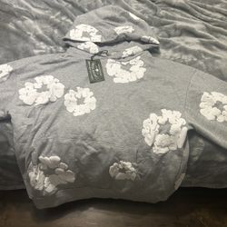Grey Denim Tears Hoodie