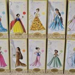 2011 Disney Designer Princess Dolls Complete Set 