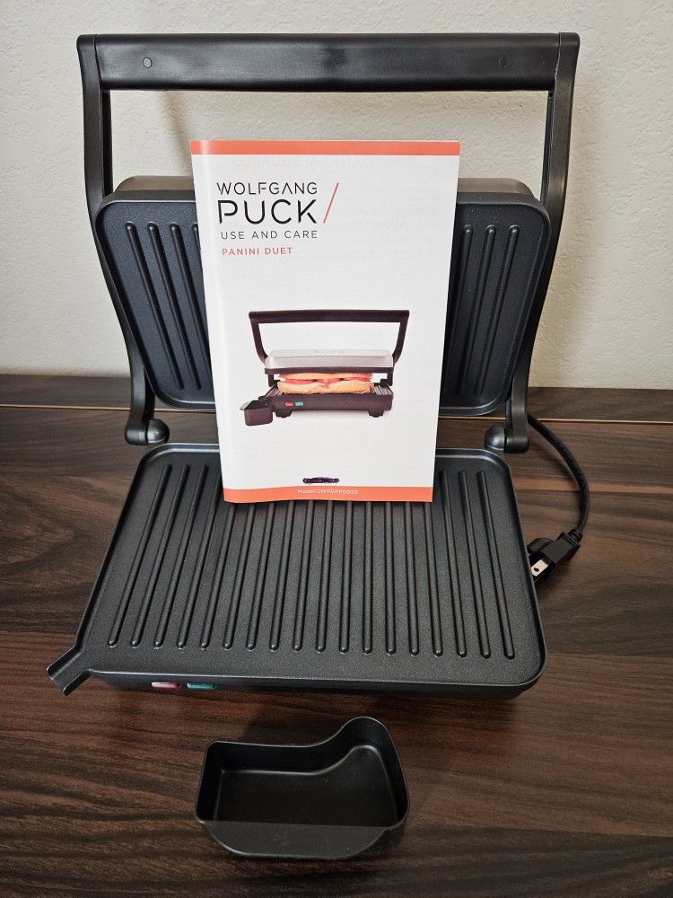 WOLFGANG PUCK PANINI DUET SANDWICH AND BURGER MAKER