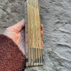 Vintage Stanley 72” No. 106f  Wooden Folding Ruler Extension Rule