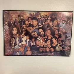 90s LA vibe painting