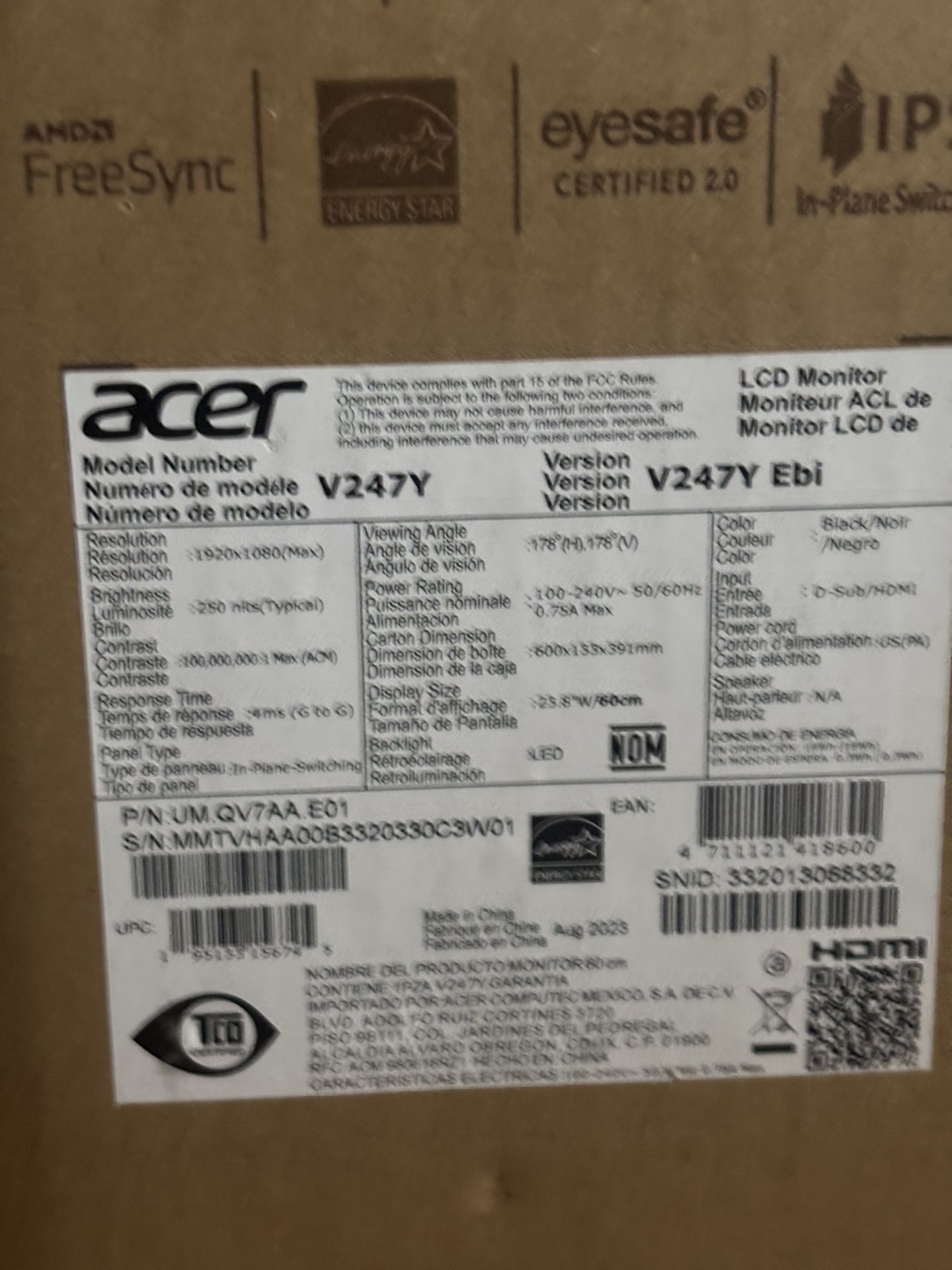 Acer Screen