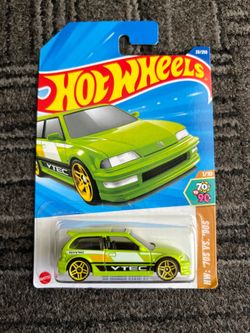 Hot Wheels Green ‘90 Honda Civic EF – Brand New | 70s vs 90s