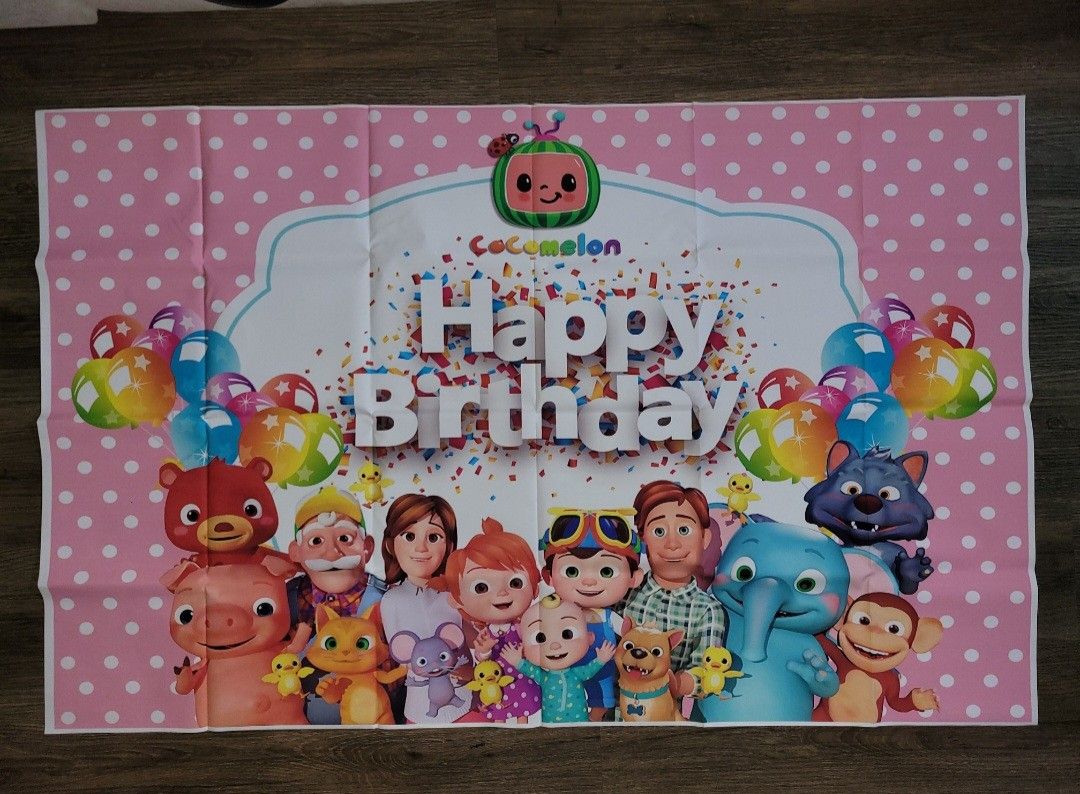 Cocomelon Backdrop 5x3F